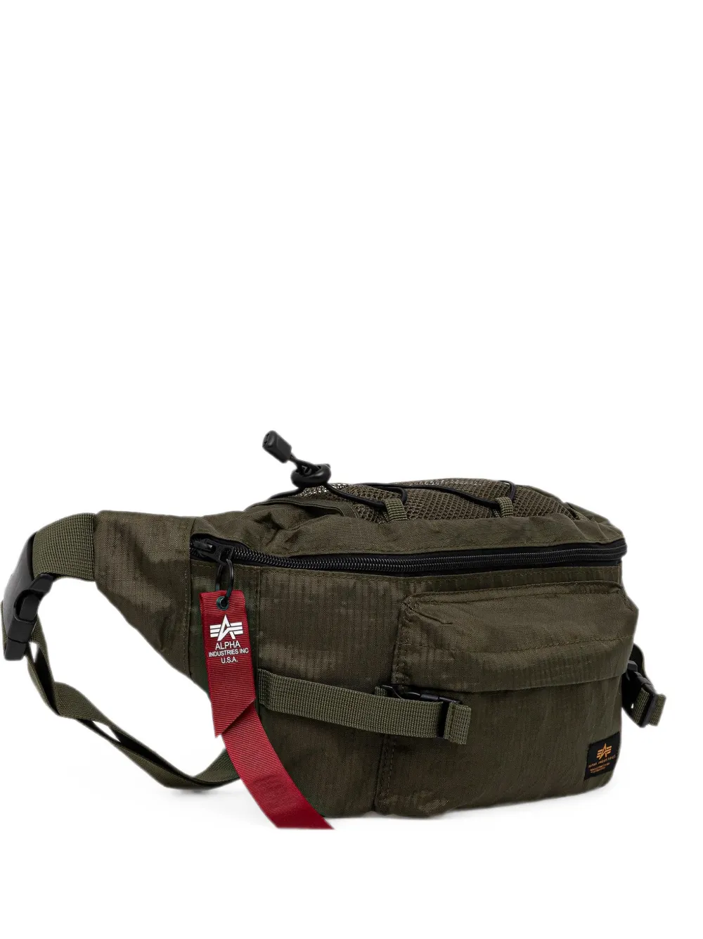 Alpha Industries logo-patch belt bag - Verde