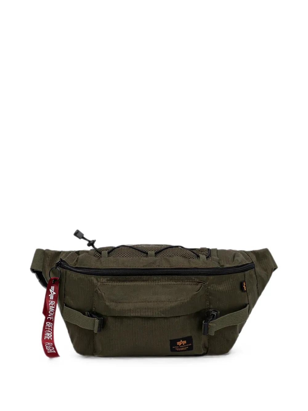 Alpha Industries logo-patch belt bag - Verde