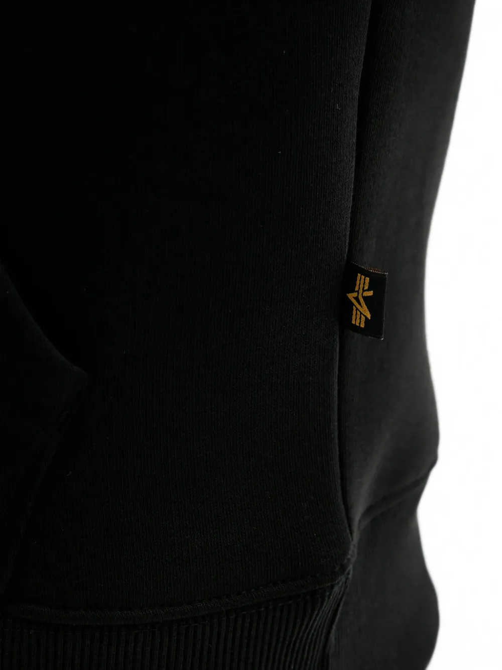 Alpha Industries Hoodie met logoprint Zwart