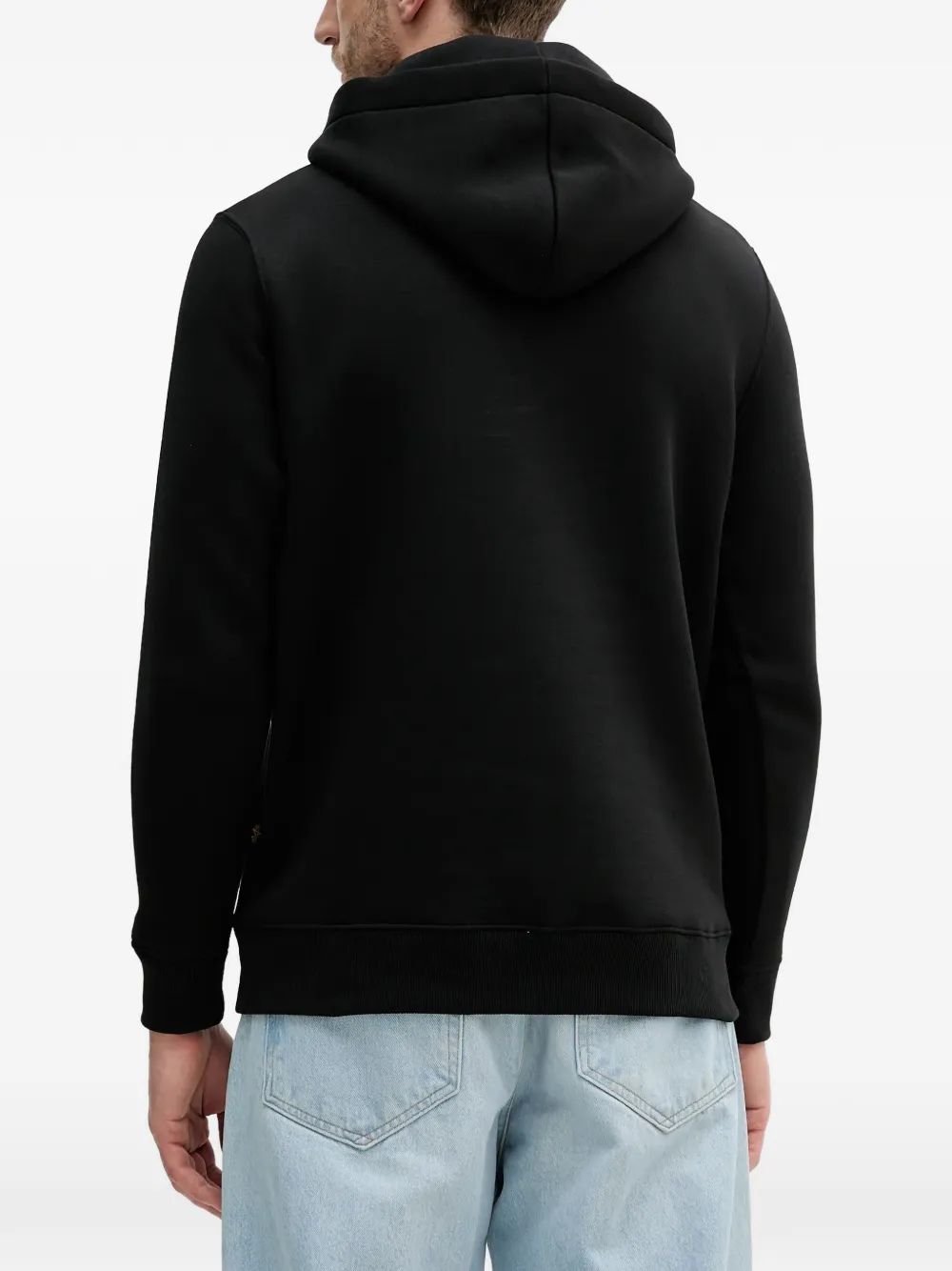 Alpha Industries Hoodie met logoprint Zwart