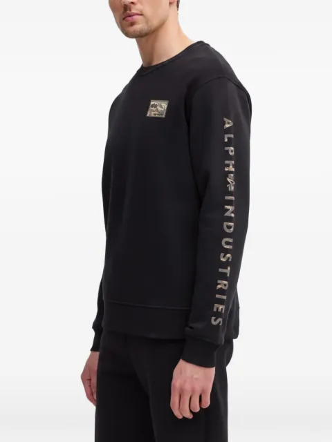 Alpha Industries camouflage-patch sweatshirt
