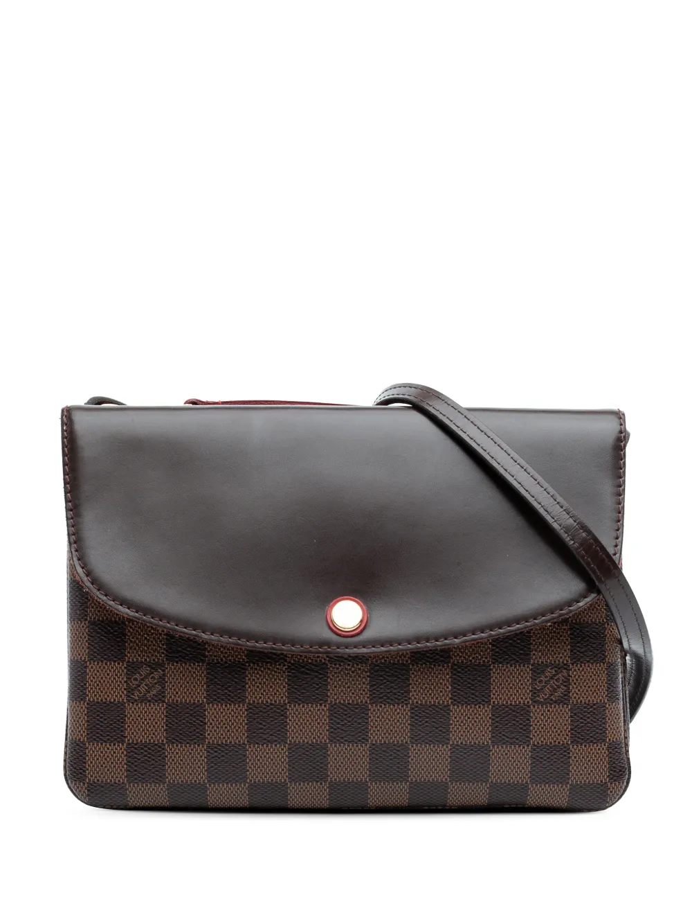 Louis Vuitton Pre-Owned 2015 Damier Ebene Twice crossbody bag - Braun