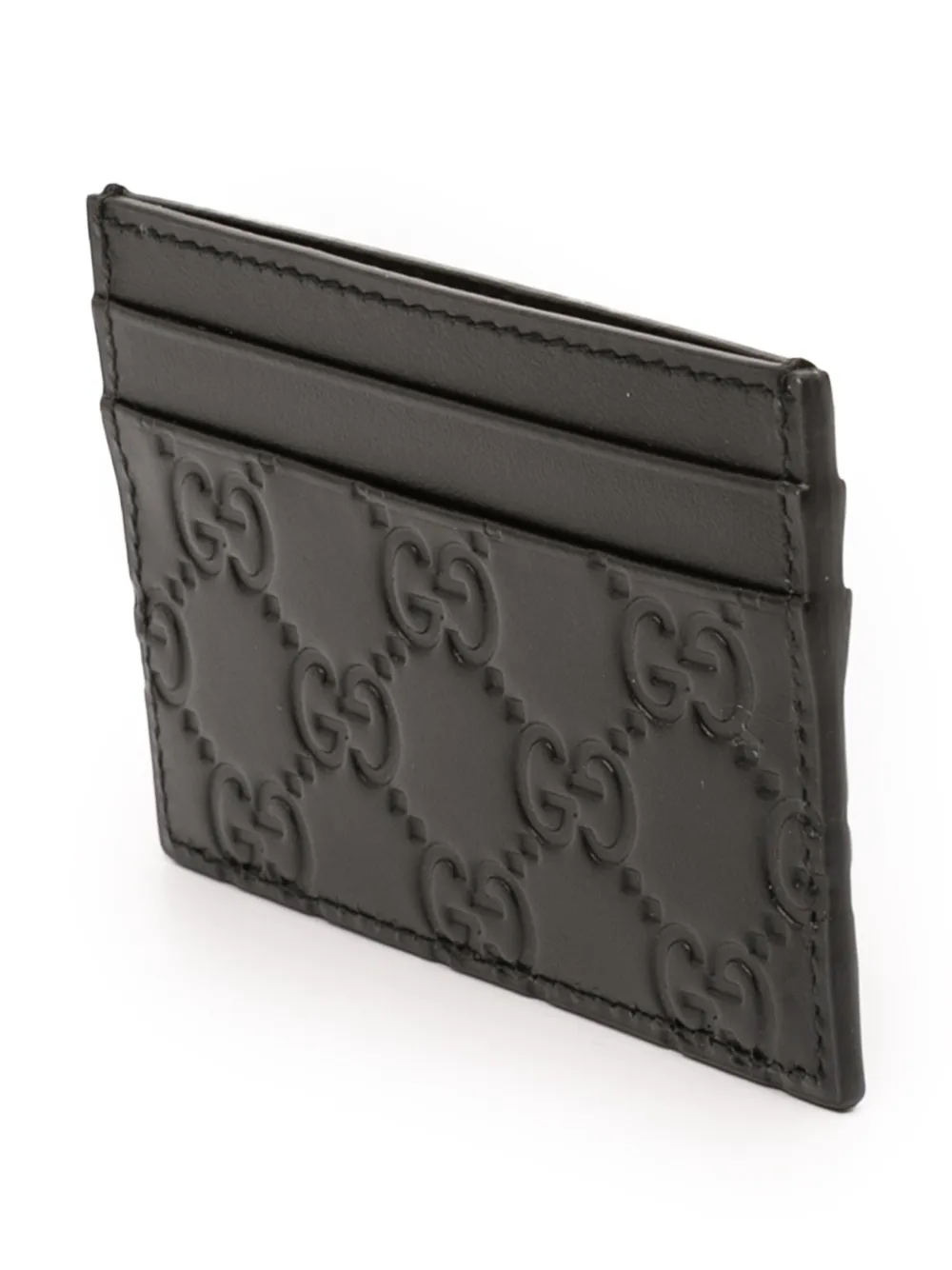  Gucci Pre-owned 2000-2015 Guccissima Card Holder - Black 