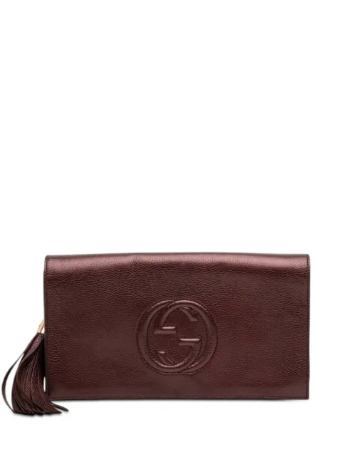Gucci Pre-Owned bolsa de mano Soho Disco de piel metalizada 2016-2025