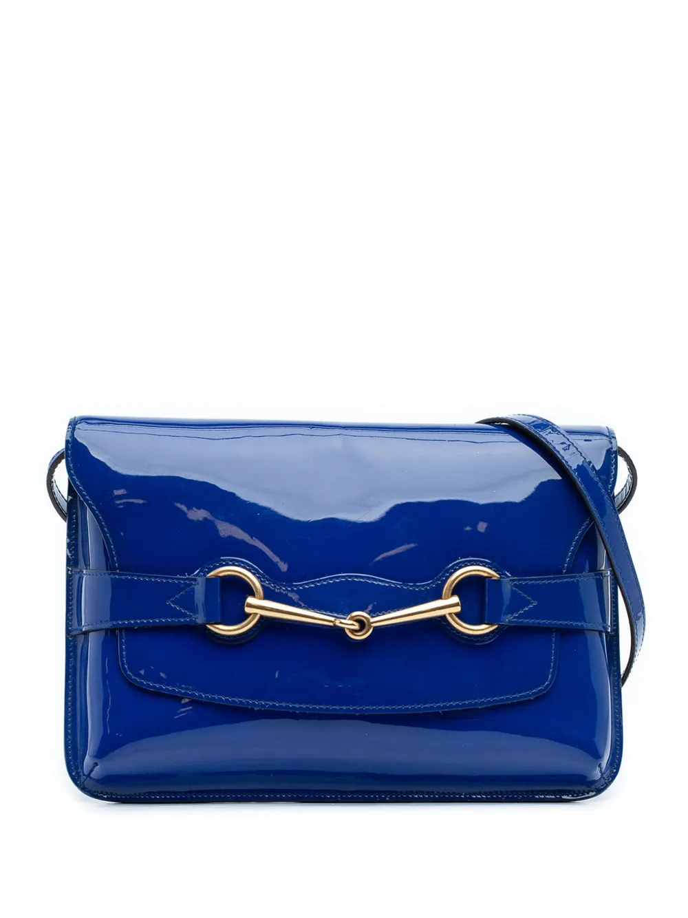 Gucci Pre-Owned 2016-2025 Patent Bright Bit crossbody bag - Blu