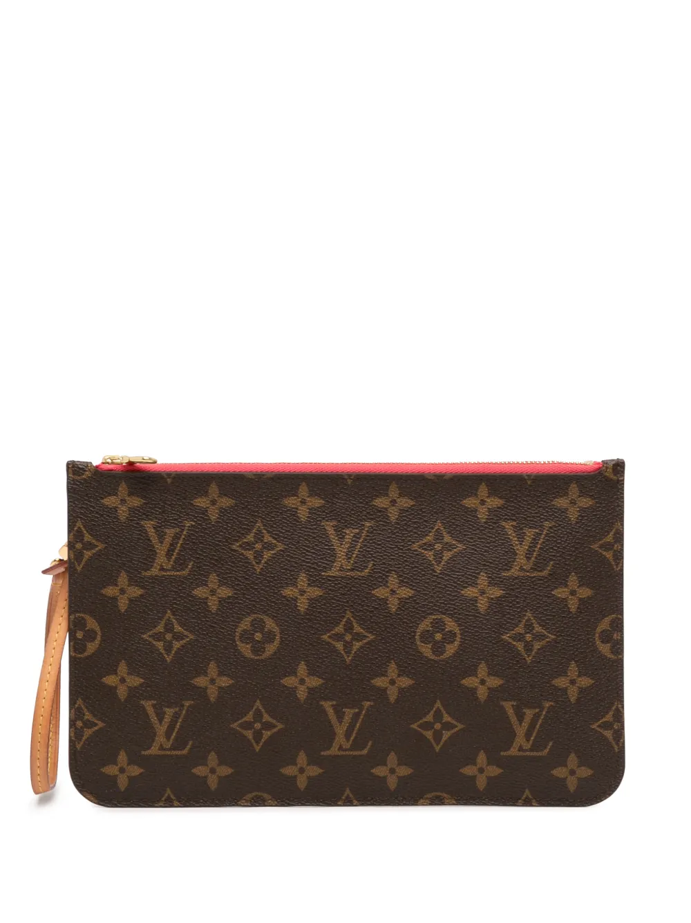 Louis Vuitton Pre-Owned 2015 Monogram Neverfull MM pouch - Marrone