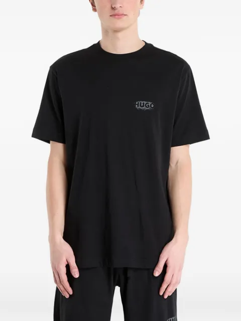 HUGO 로고 프린트 티셔츠