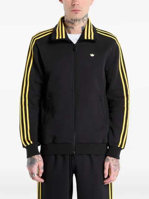 adidas stripe-detail zip-up sweatshirt