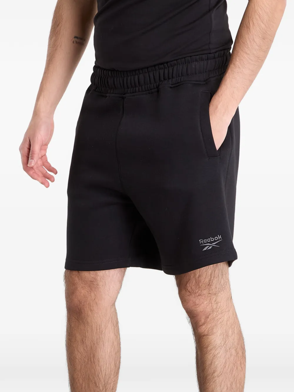Reebok Shorts met elastische taille Zwart