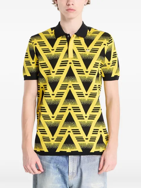 adidas patterned polo shirt