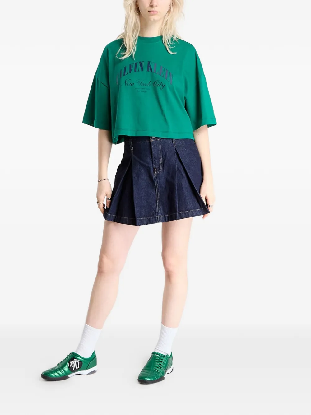  Calvin Klein Logo-print T-shirt - Green 