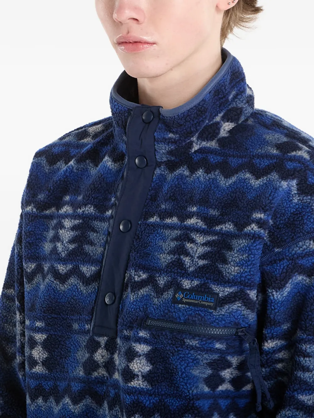Columbia Helvetia sweater met print Blauw