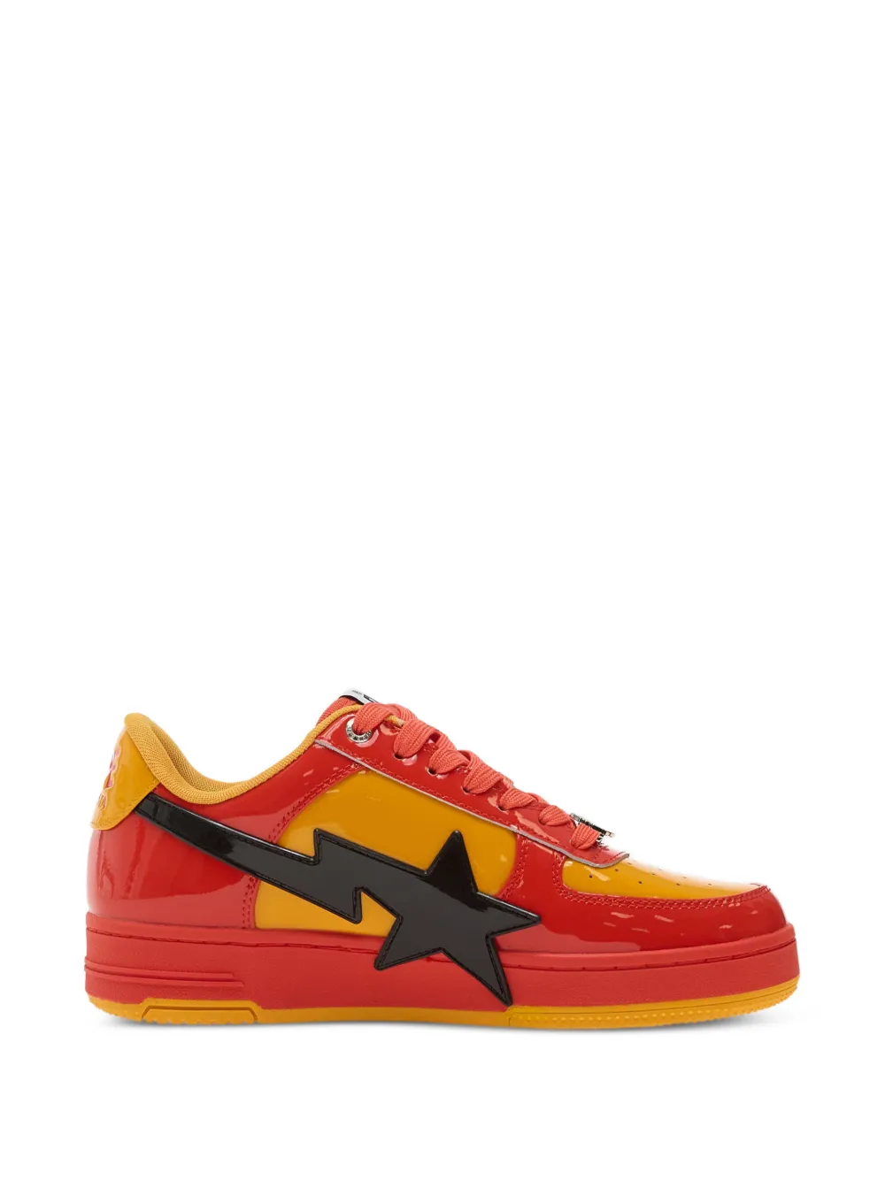 A BATHING APE® Bape Sta Os 1 M2 lace up sneakers - Rosso