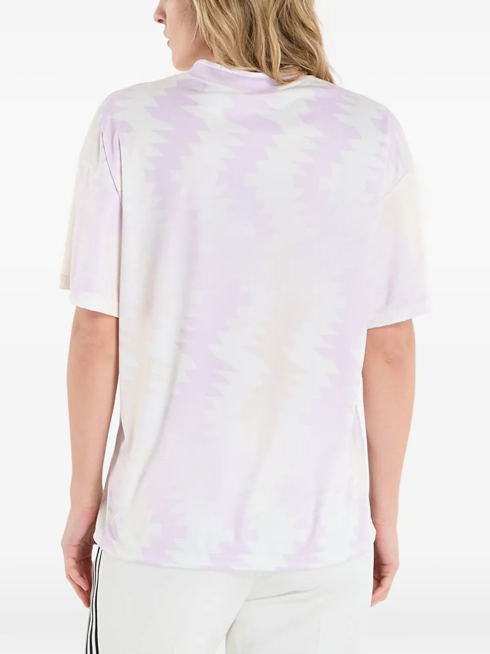 adidas T-shirt met V-hals Roze