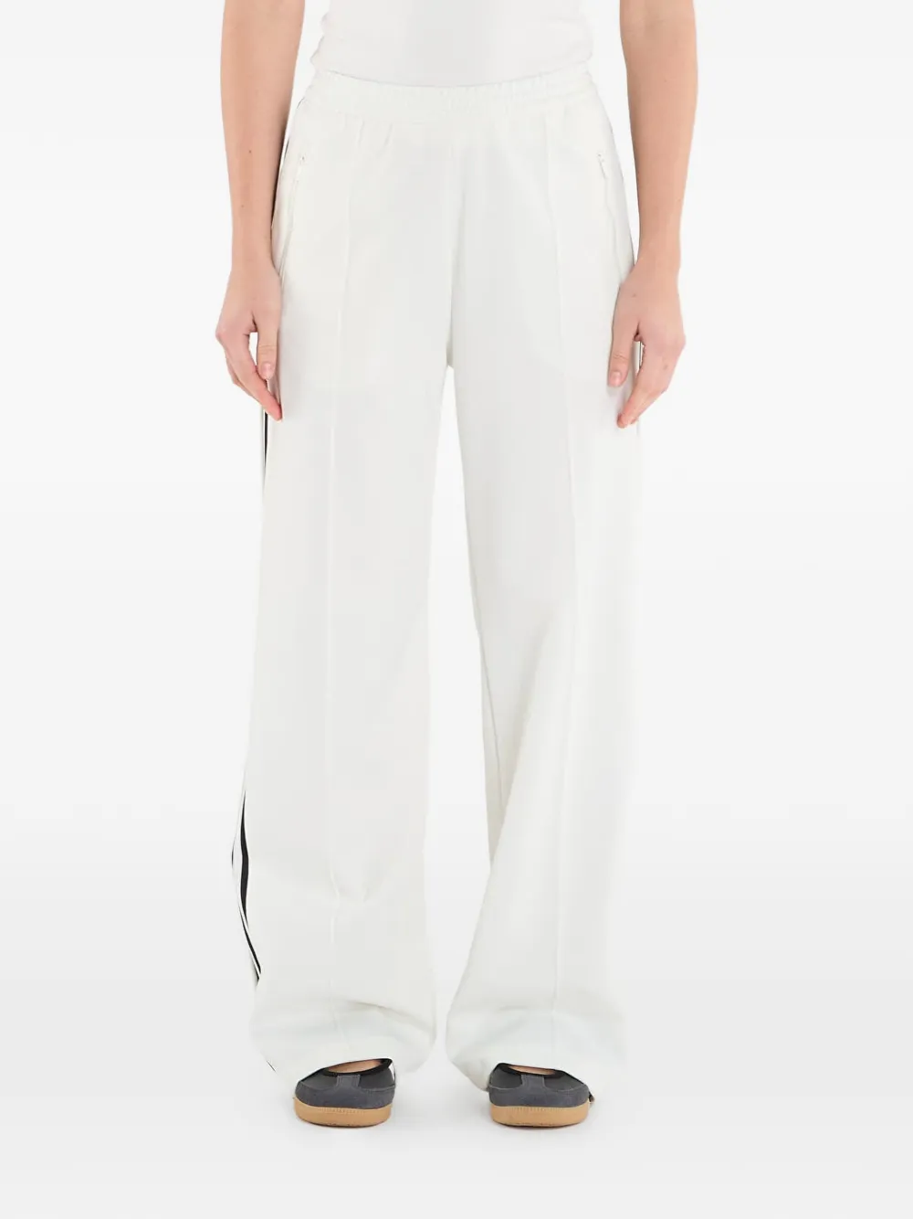 adidas pleated track pants - Bianco