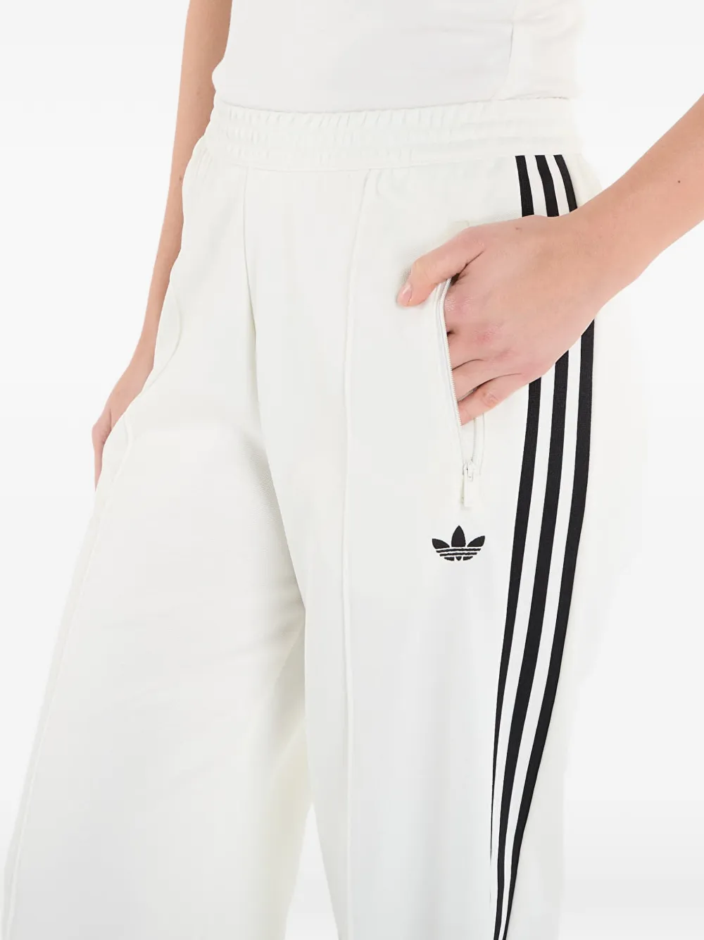 adidas Geplooide trainingsbroek Wit