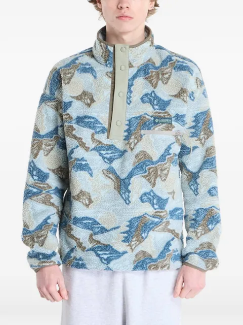 Columbia patterned sherpa sweatshirt