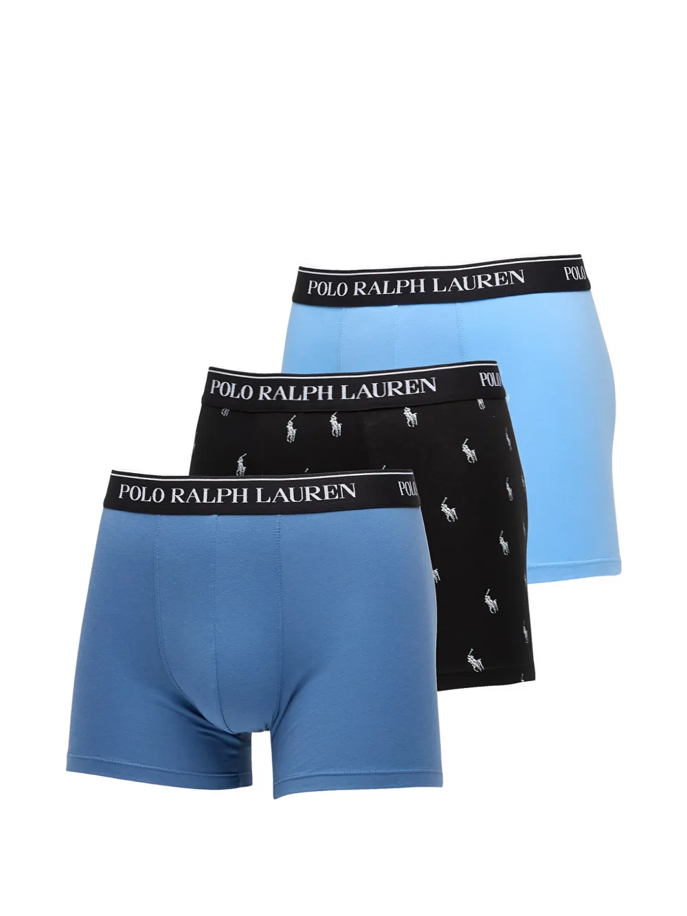 Polo Ralph Lauren logo-waistband boxers (pack of three) - Blu
