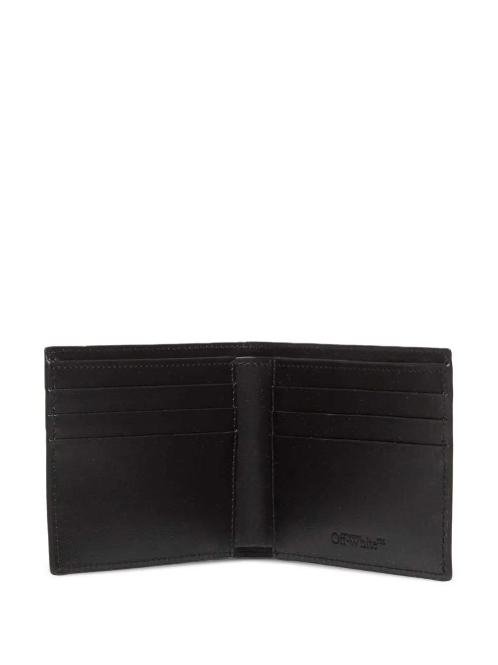 Off-white Logo-detail Bifold Wallet - Black 