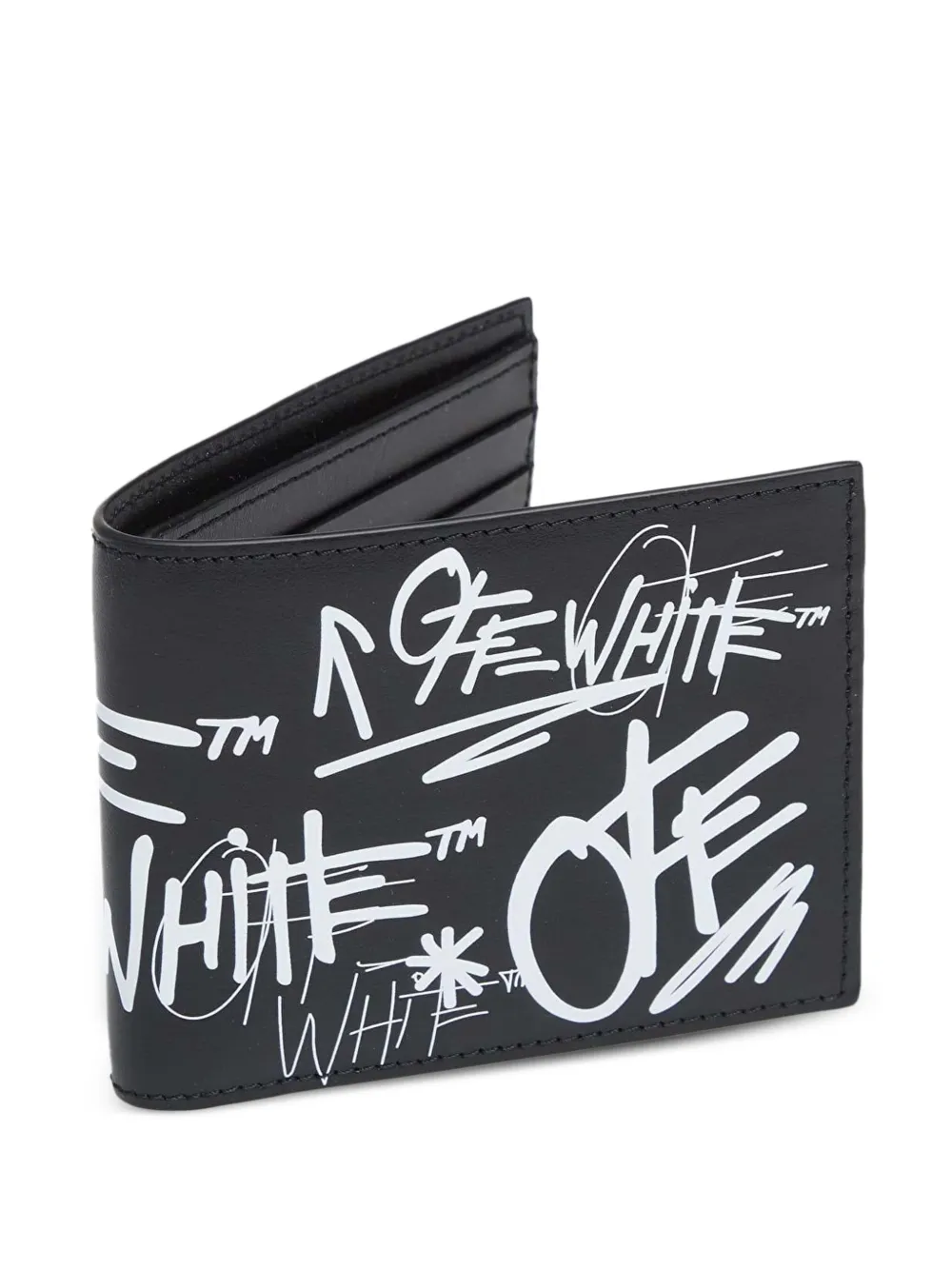 Off-White Portemonnee met logodetail Zwart