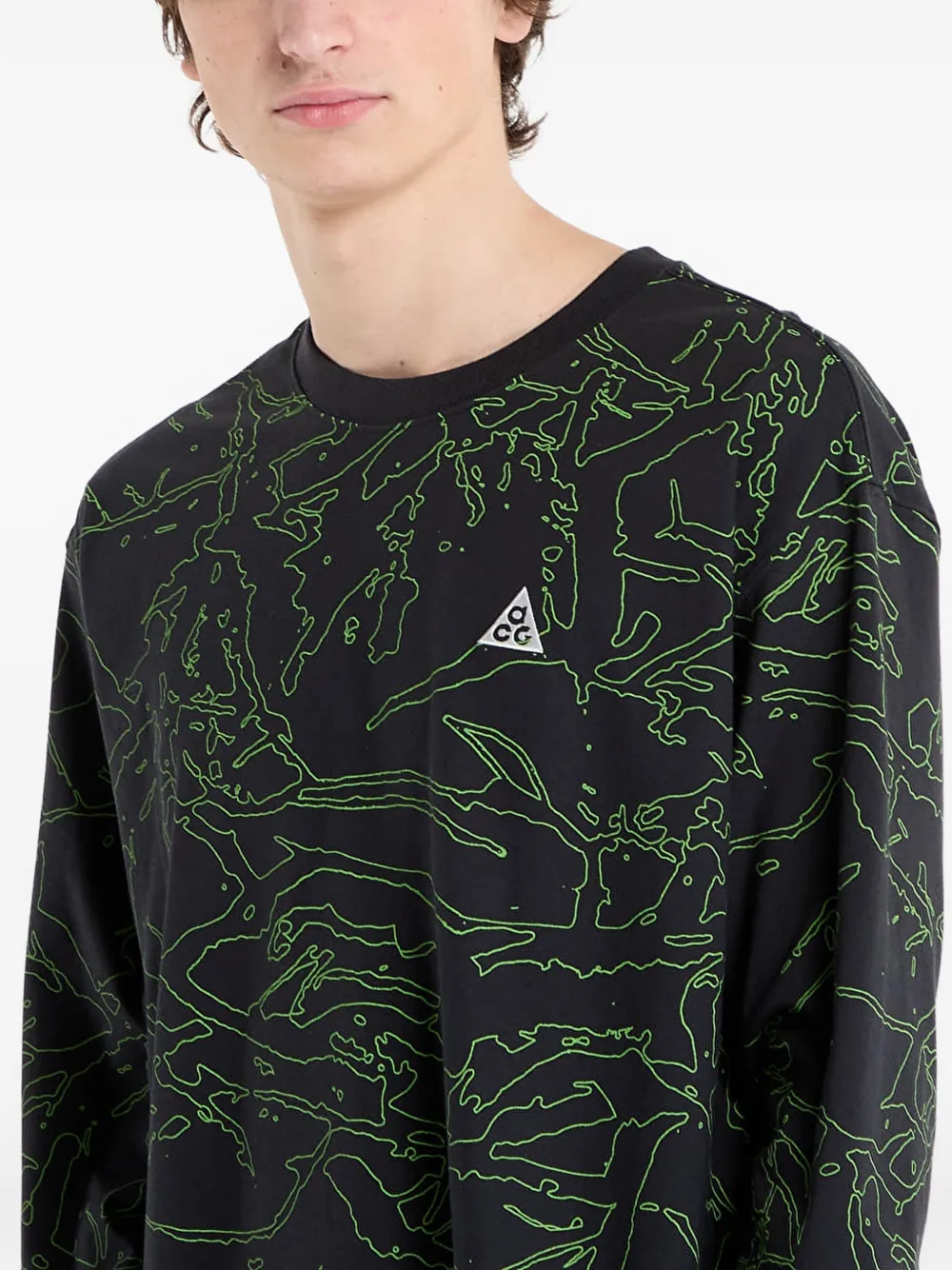 Nike T-shirt met lange mouwen Zwart