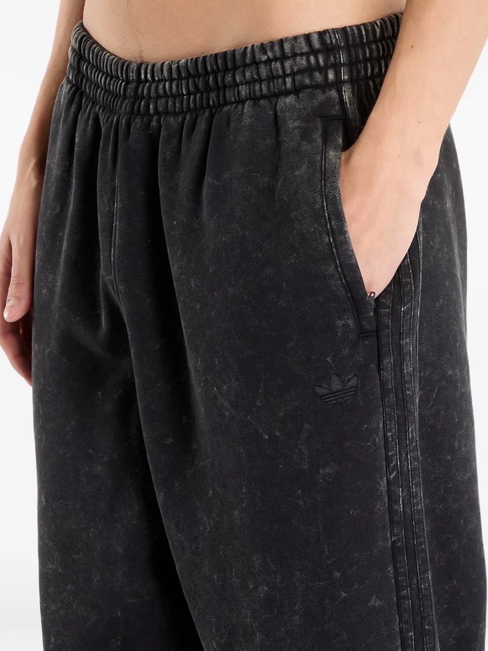 adidas Joggingbroek met gewassen effect Zwart