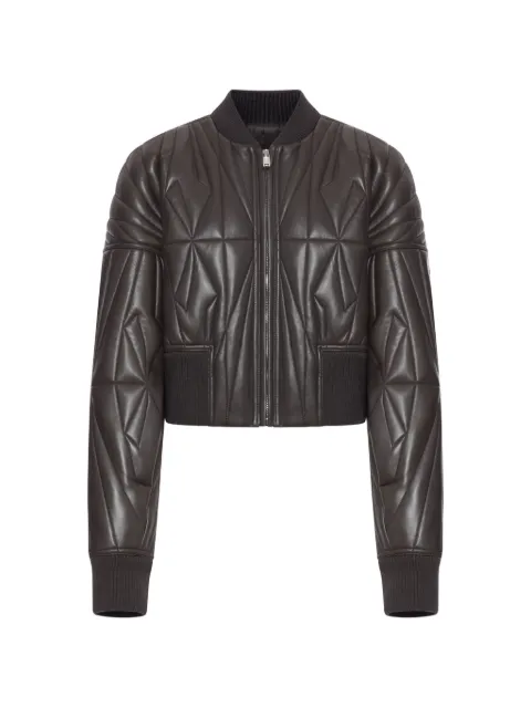 Moncler X Rick Owens Geocamo Flight leather jacket