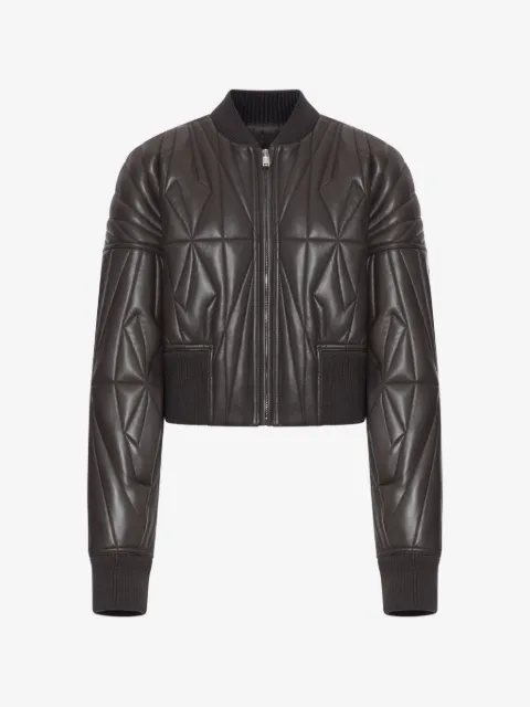Moncler X Rick Owens Geocamo Flight leather jacket