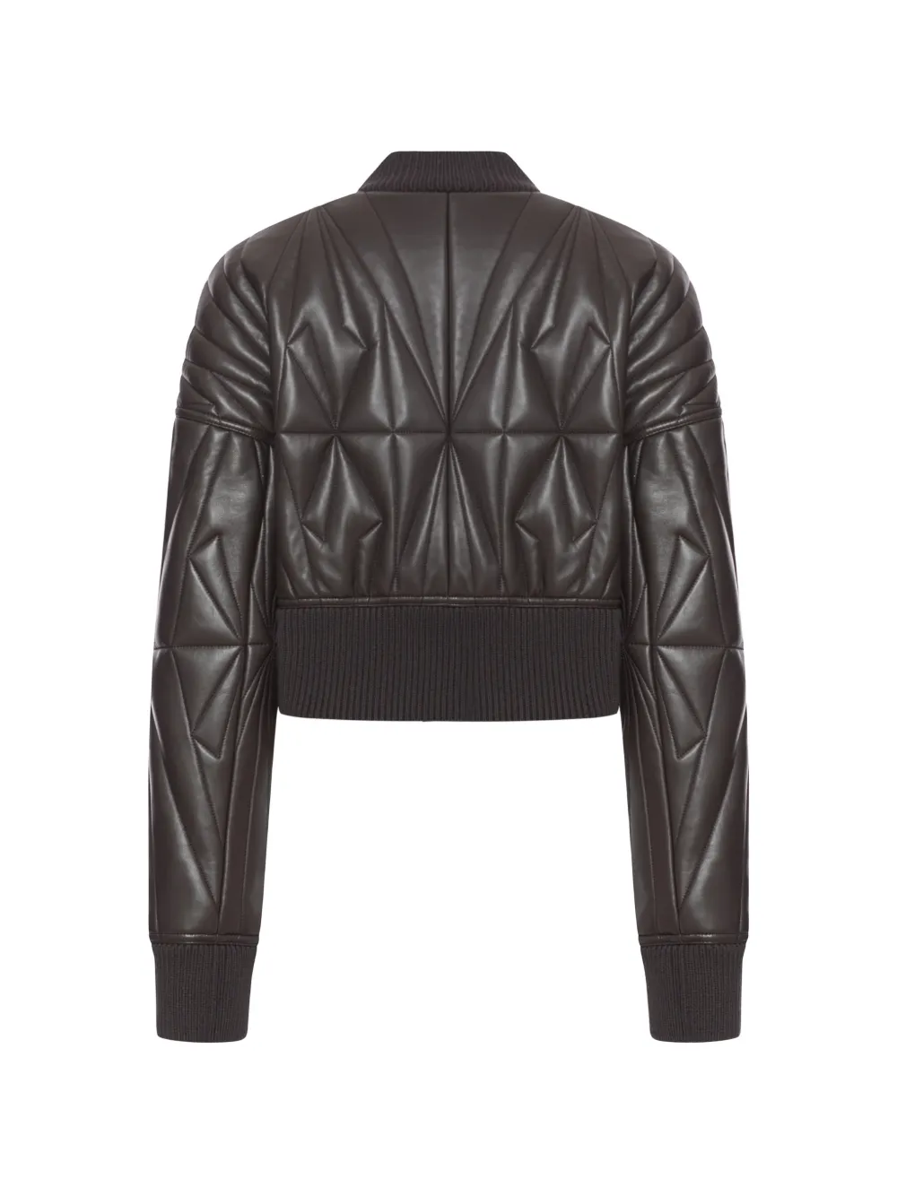 Moncler x Rick Owens Geocamo Flight leren jack Bruin