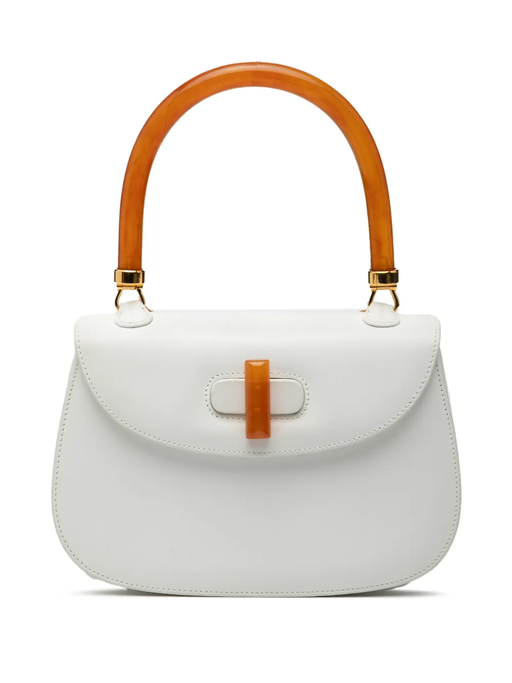 Gucci Pre-Owned 20th Century Calfskin Bakelite Night handbag - Bianco