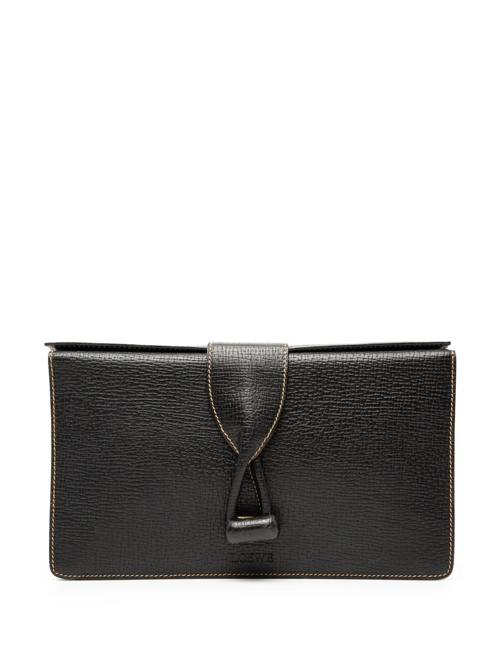 Loewe Pre-Owned 20th Century Leather Toggle clutch bag - Nero