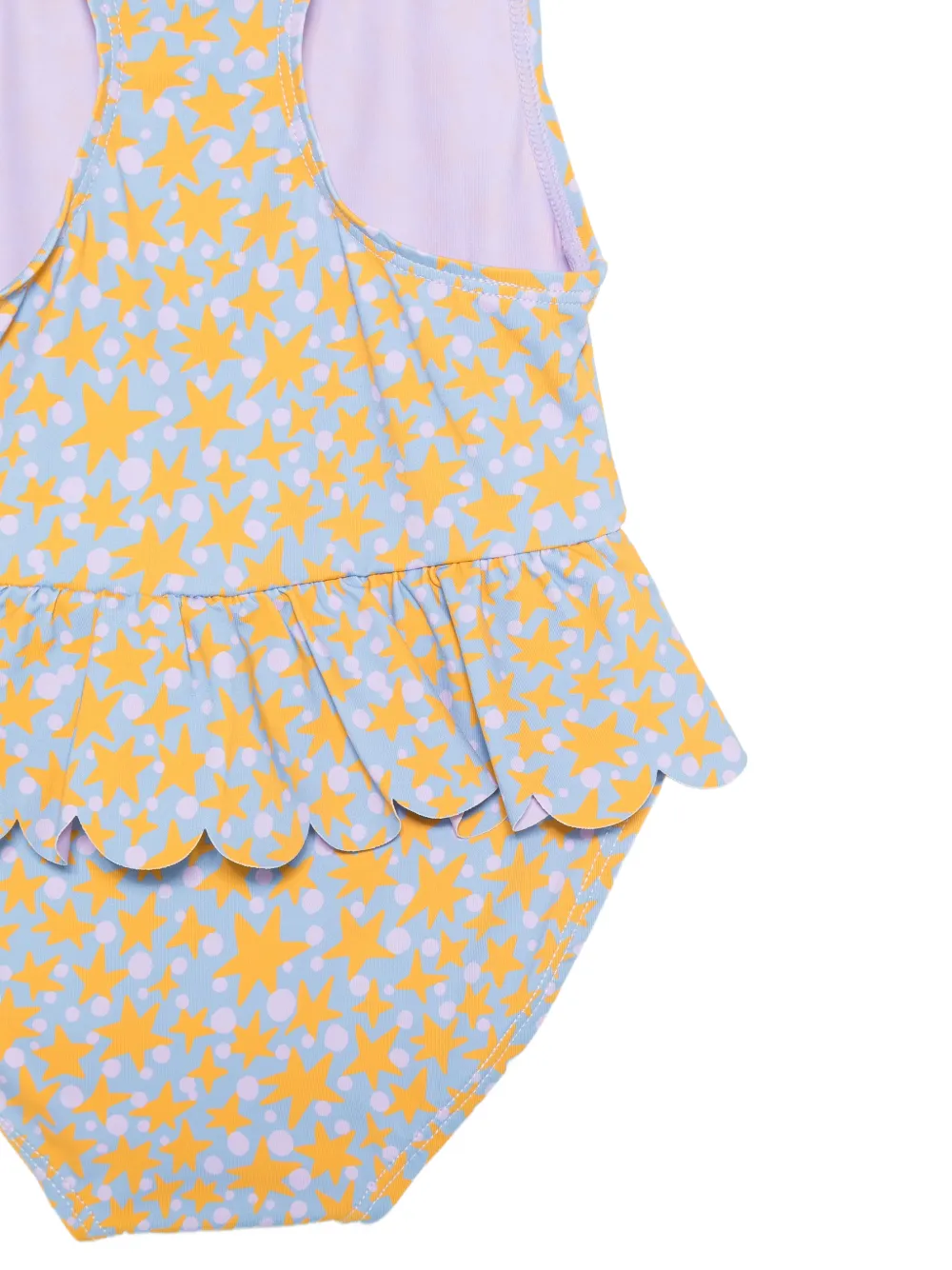 Stella McCartney Kids Badpak met sterrenprint en ruches Blauw