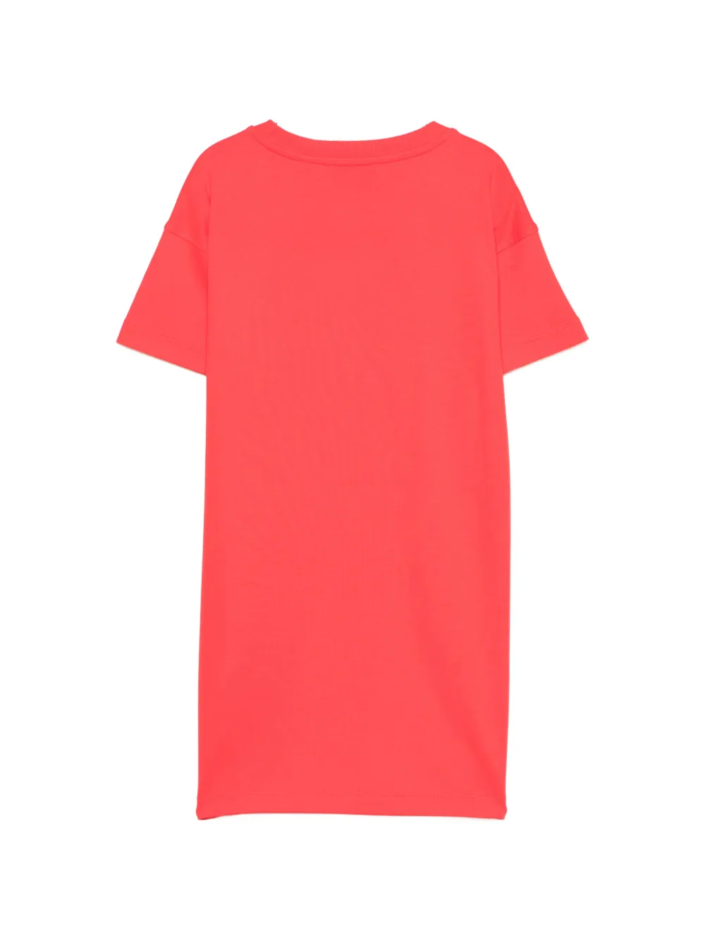 Moschino Kids Gestreepte jurk met kersenprint Rood