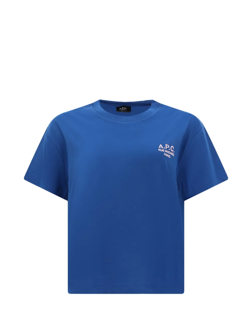 A.P.C. logo T-shirt - Blu