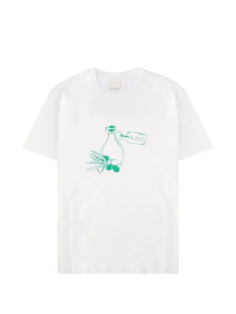 A.P.C. Olive Oil print T-shirt