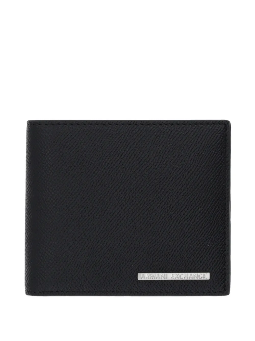 Armani Exchange logo-plaque bi-fold wallet - Nero