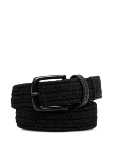 Armani Exchange woven texture belt