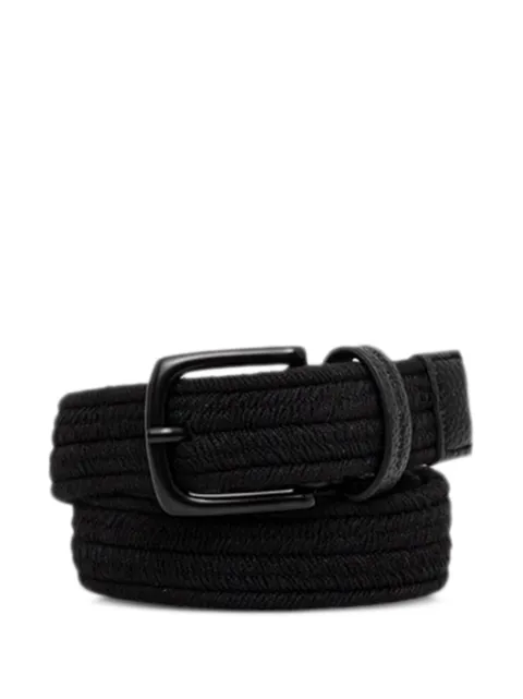Armani Exchange woven texture belt