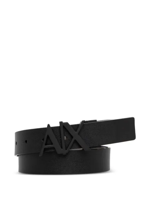 Armani Exchange logo-buckle belt