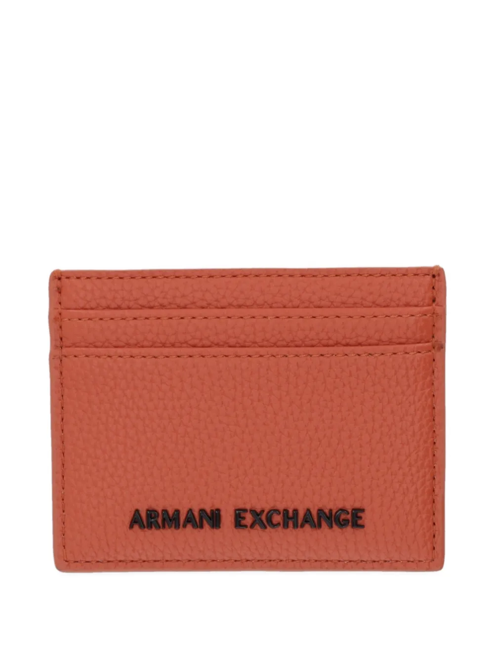 Armani Exchange Madrid logo-plaque cardholder - Arancione
