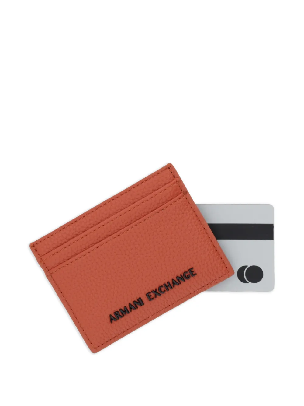 Armani Exchange Madrid pasjeshouder met logoplakkaat Oranje