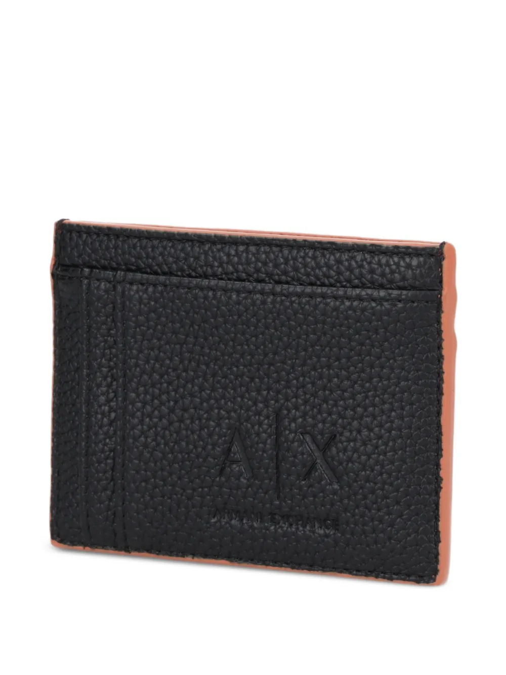 Armani Exchange Madrid pasjeshouder met logoplakkaat Oranje