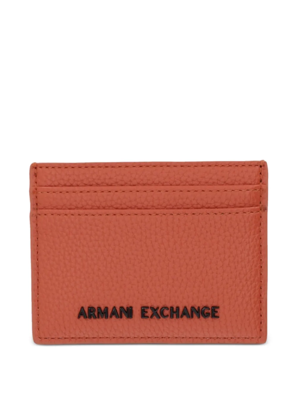Armani Exchange Madrid logo-plaque cardholder - Arancione