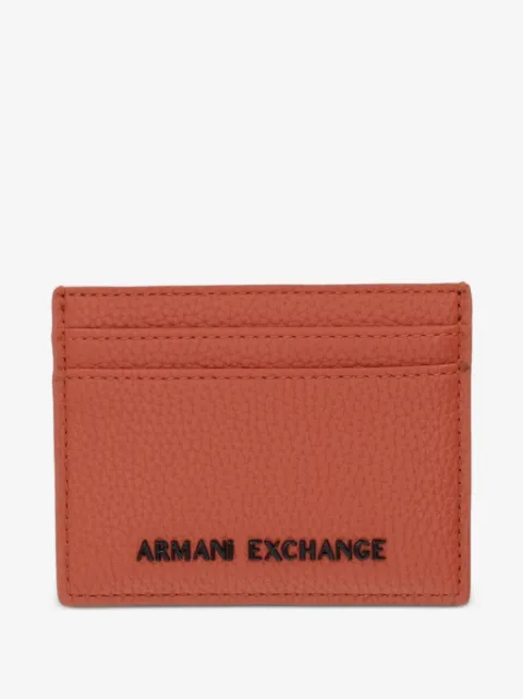 Armani Exchange Madrid logo-plaque cardholder
