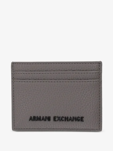 Armani Exchange logo-plaque cardholder