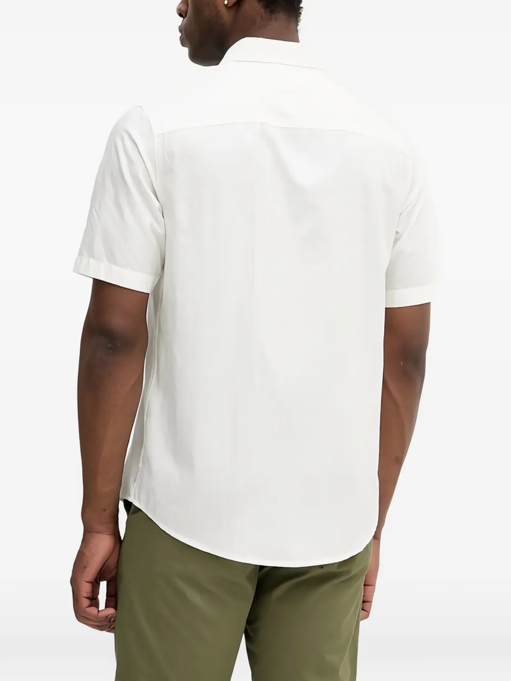Armani Exchange Overhemd met knopen en patroon Wit