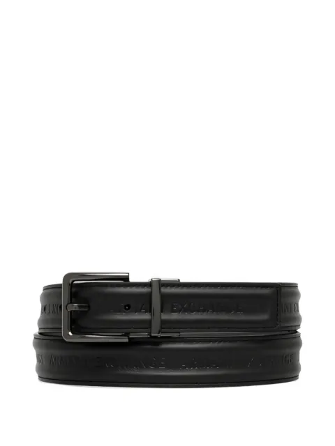 Armani Exchange logo-debossed belt