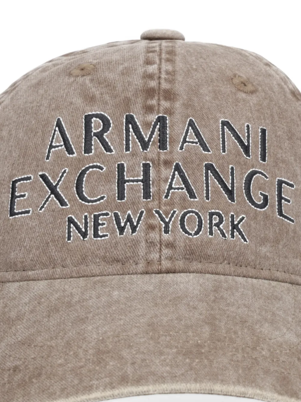 Armani Exchange Pet met logodetail Bruin