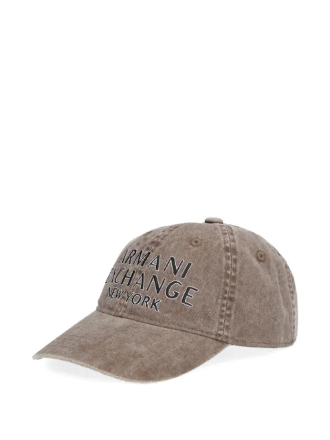Armani Exchange logo detail cap