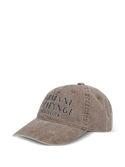 Armani Exchange gorra con detalle del logo
